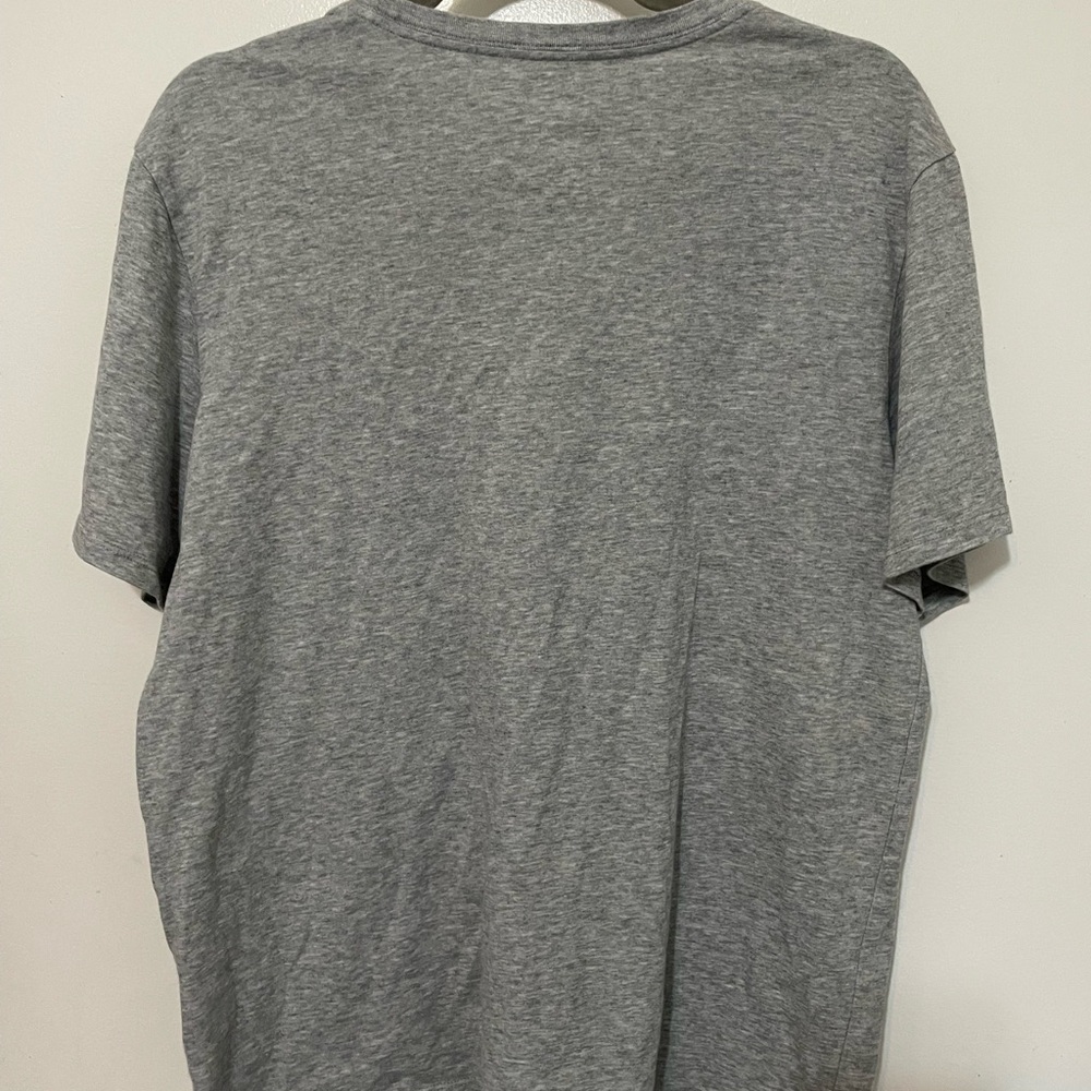 The Nike Tee Dri Fit Athletic Cut Short sleeve Gray Classic T Shirt swoosh Logo - Picture 5 of 5